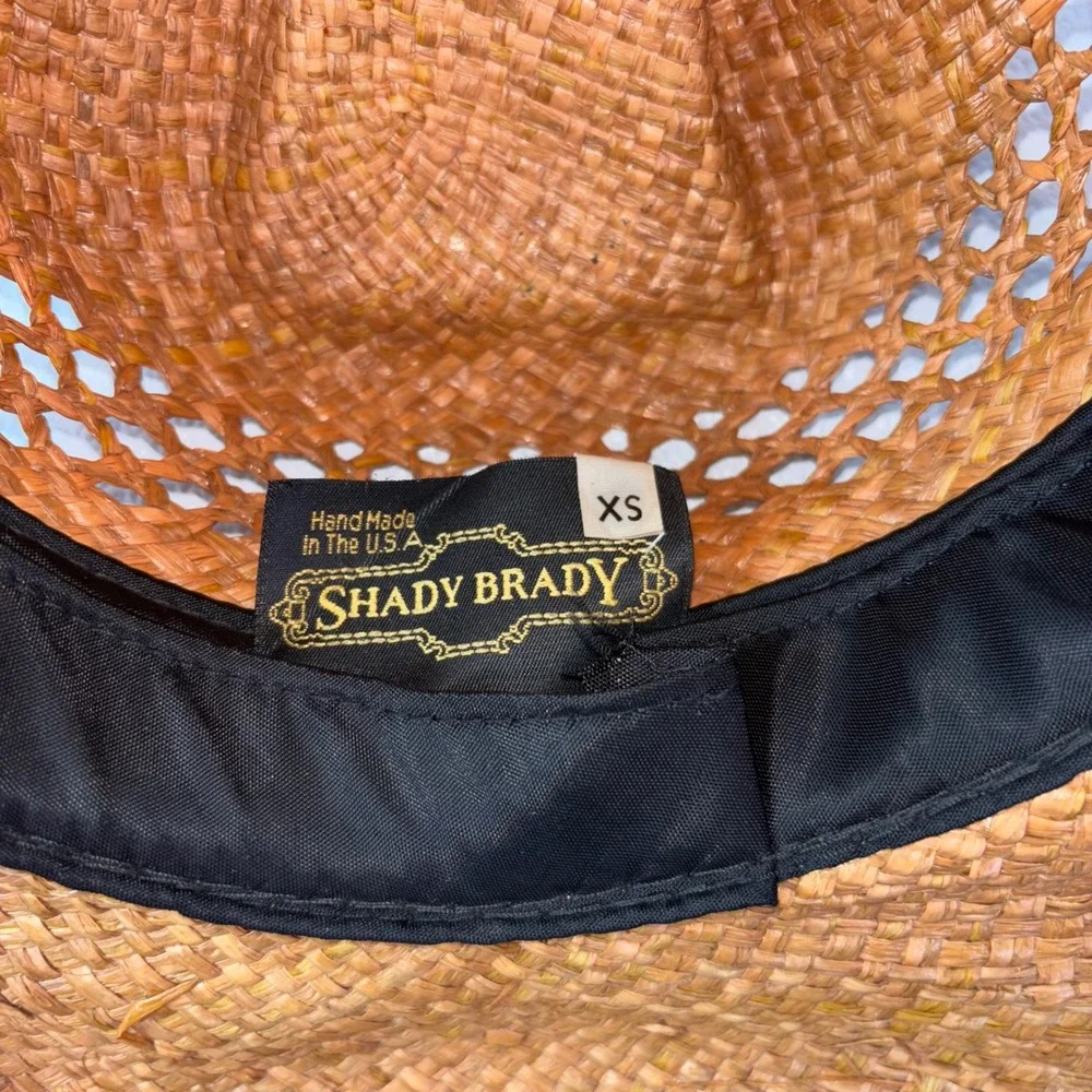Shady Brady Straw Cowboy‎ Hat XS Hand Made in USA Western Rodeo